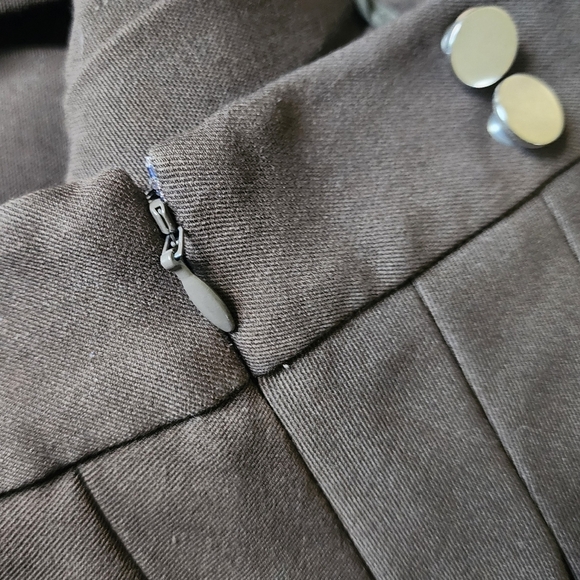 With Jean Jade Y2K Dark Brown Pleated Mini Skirt Size XS - Picture 12 of 13